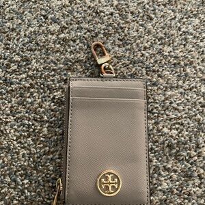 Tory Burch Gray Card Holder